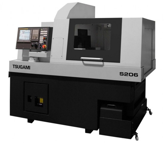 Precision Tsugami CNC Sliding Vending Machine 8 Axis Double Spindle